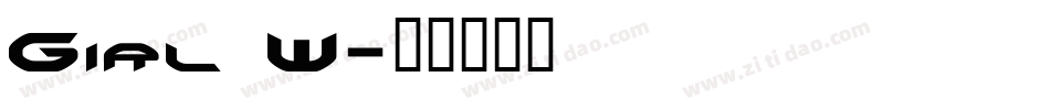 Girl W字体转换